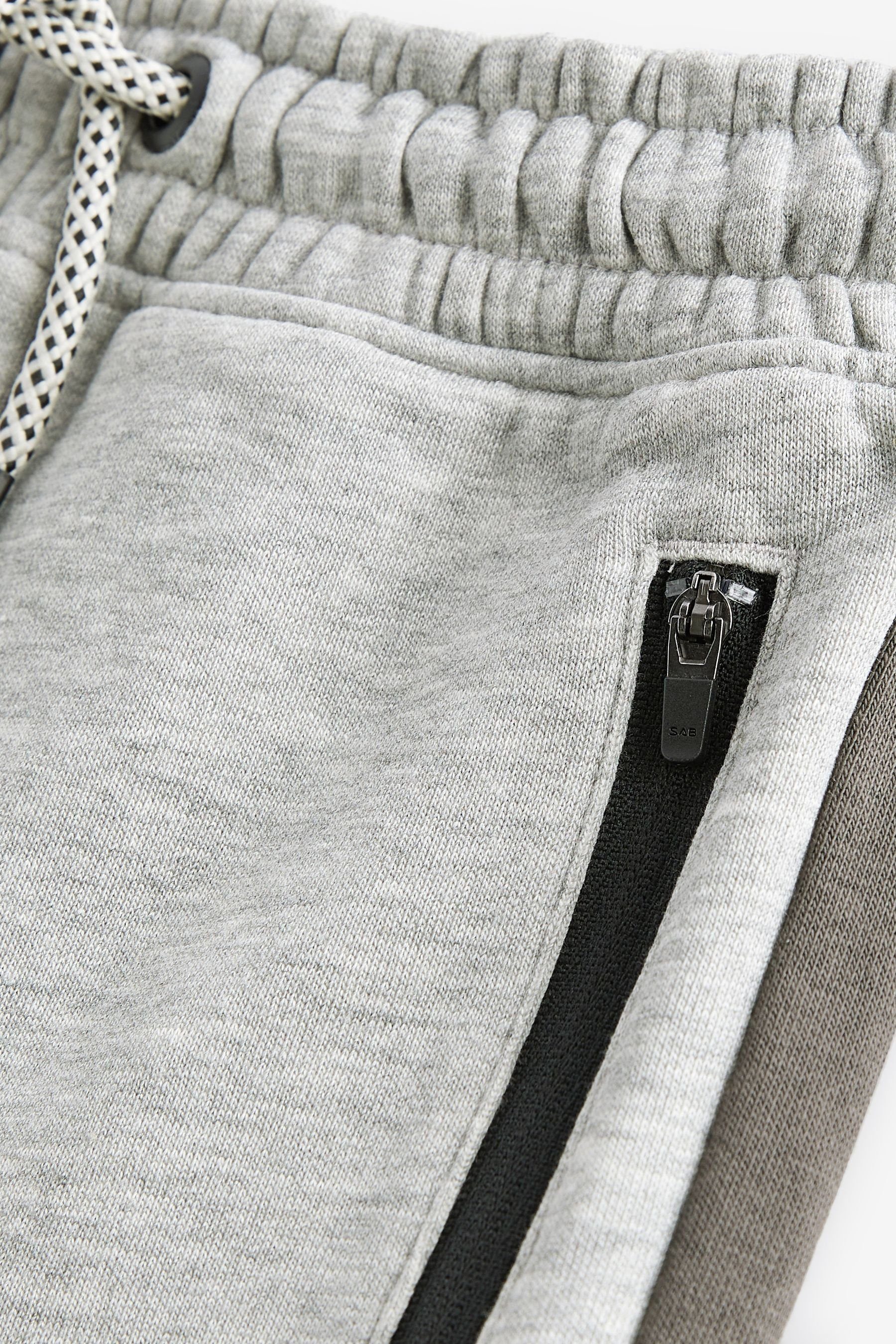 Next Jogginghose Jogginghose mit Grey/Black (1-tlg) Farbblock-Design
