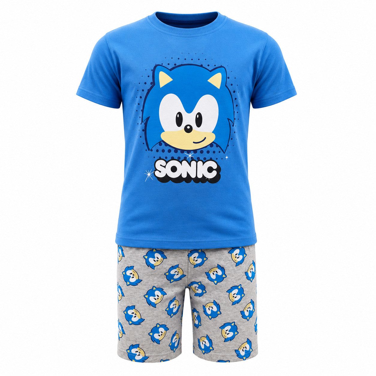 Sonic The Hedgehog Schlafanzug Sega Sonic The Hedgehog Jungen Kinder Pyjama Schlafanzug Gr. 98 - 116