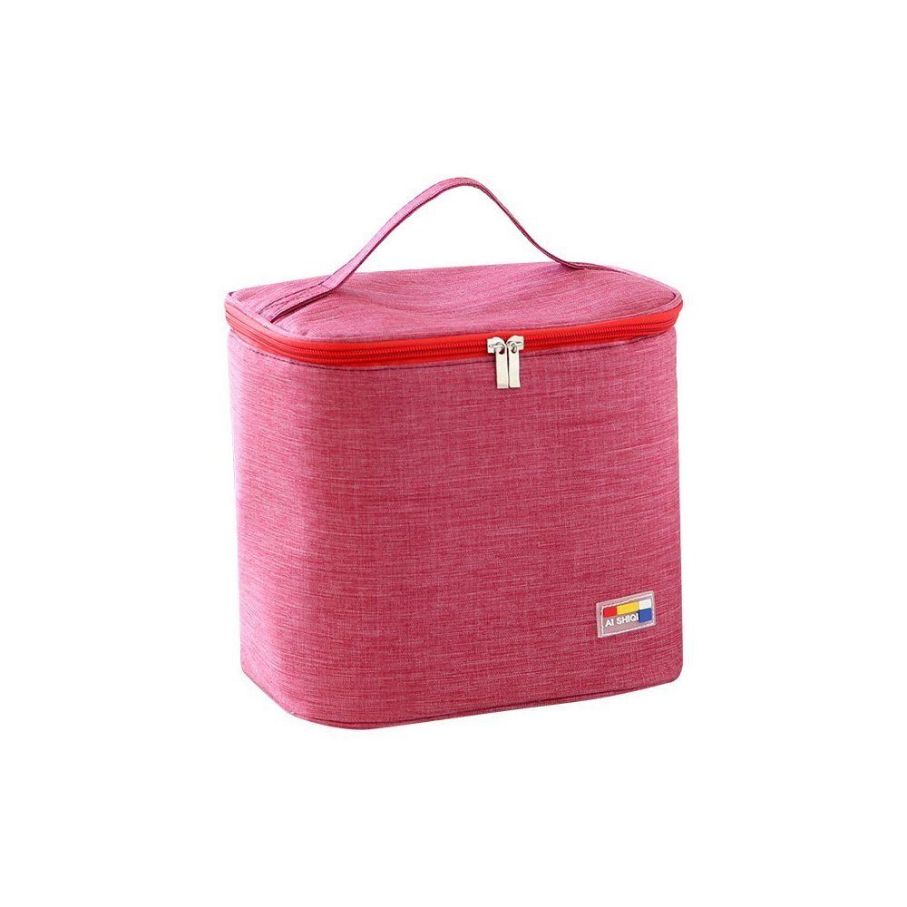 Picknicktaschen, Faltbare Thermobehälter Kühltaschen, Taschen isolierte TUABUR Rosa