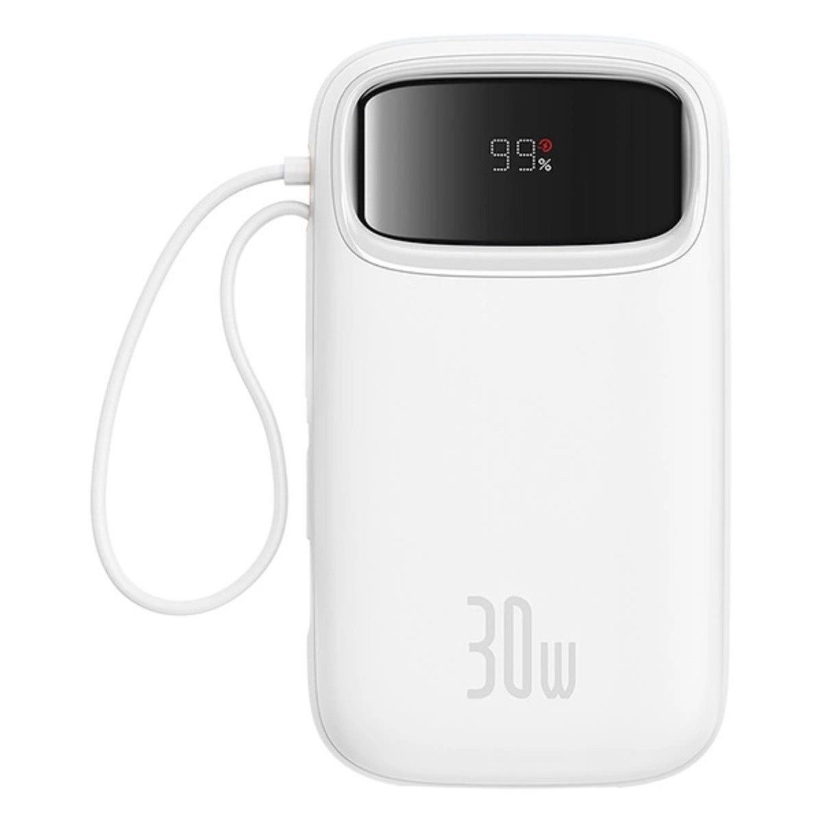 Baseus QPow 2 20000mAh 30W Powerbank mit 2 integrierten USB-C-Kabeln Powerbank