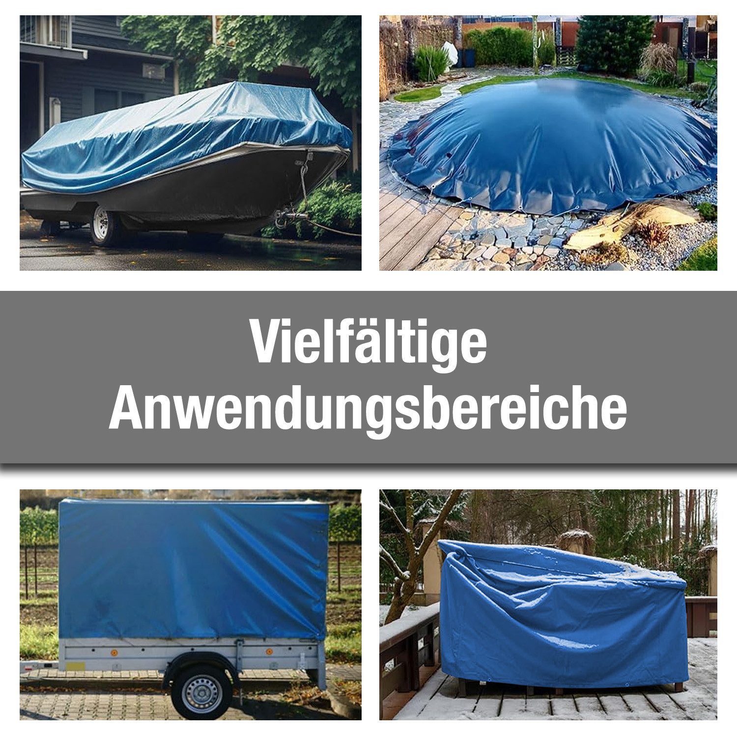 ANKO Planen Schutzplane LKW PVC Plane 700 g/m² Meterware Plane Premium, Abdeckplane Gewebeplane Schutzplane hochwertig matt