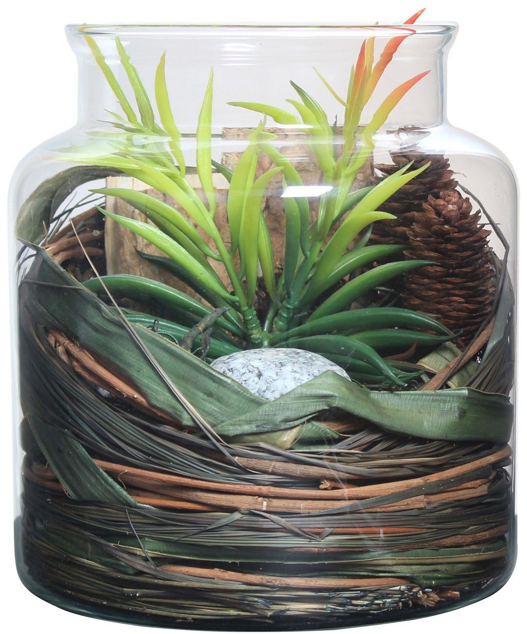 Kayoom Deko-Glas Dekoglas Flora 810 Natural, dekorativ, modern, vielseitig kombinierbar