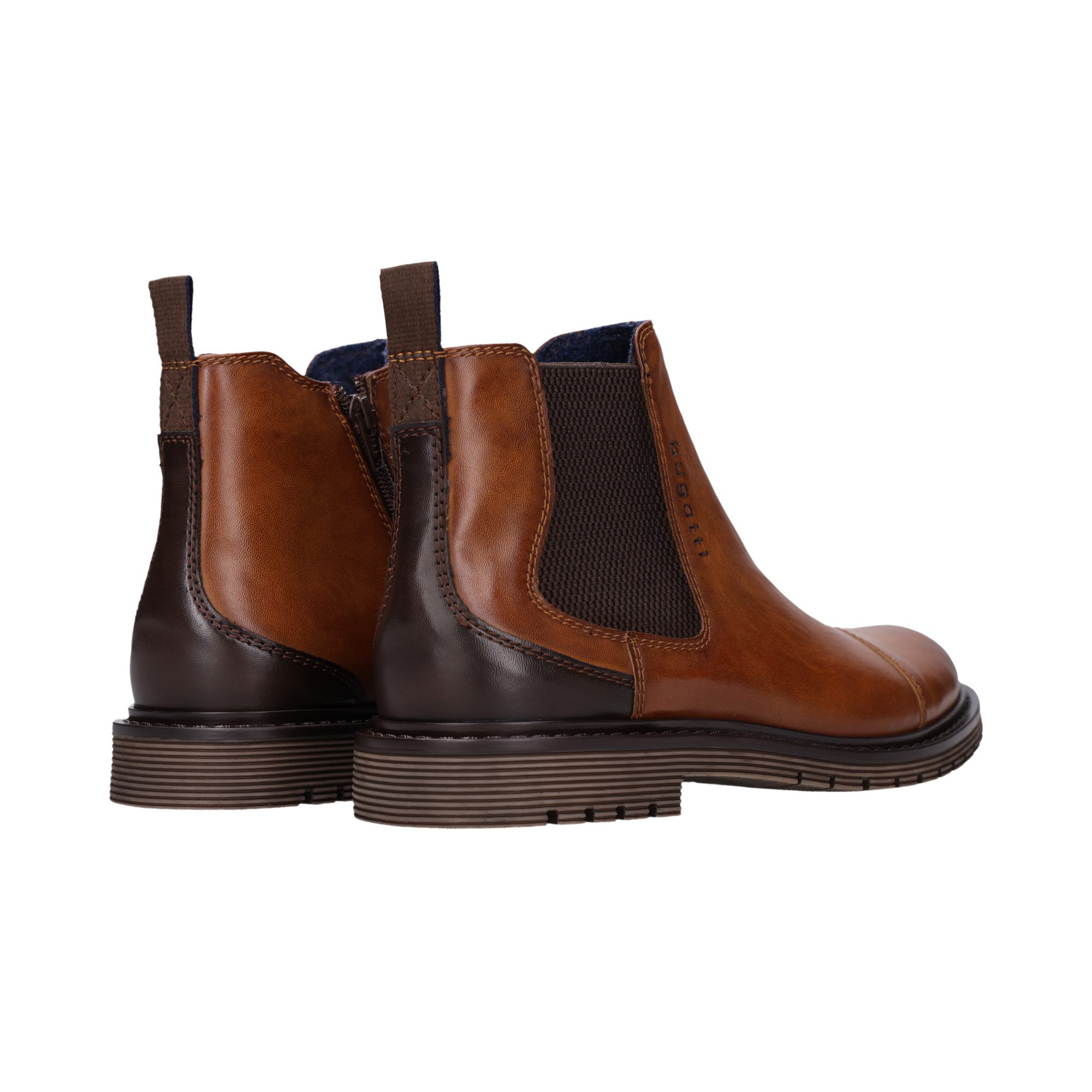 bugatti Chelseaboots Stiefelette mit Stretcheinsatz und Anziehlasche - schmale Form