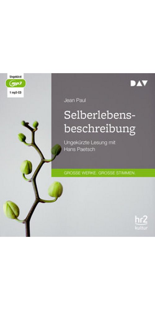 Der Audio Verlag Hörbuch Selberlebensbeschreibung, (1-St)