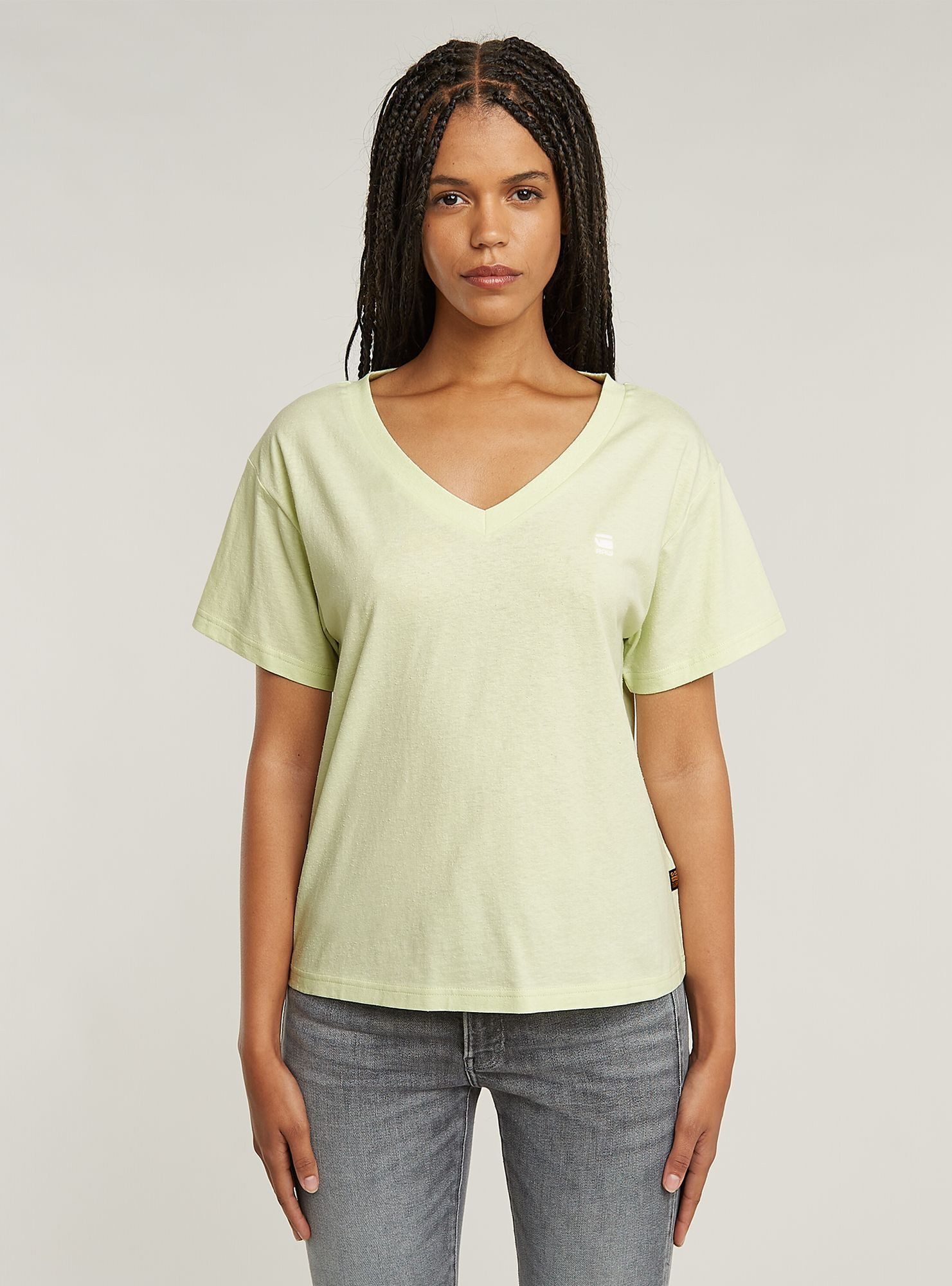 G-STAR T-Shirt Open V-Neck Relaxed T-Shirt
