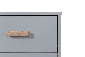 loft24 Nachtschrank Mason 2 Schubladen, weiß, Skandinavisches Design