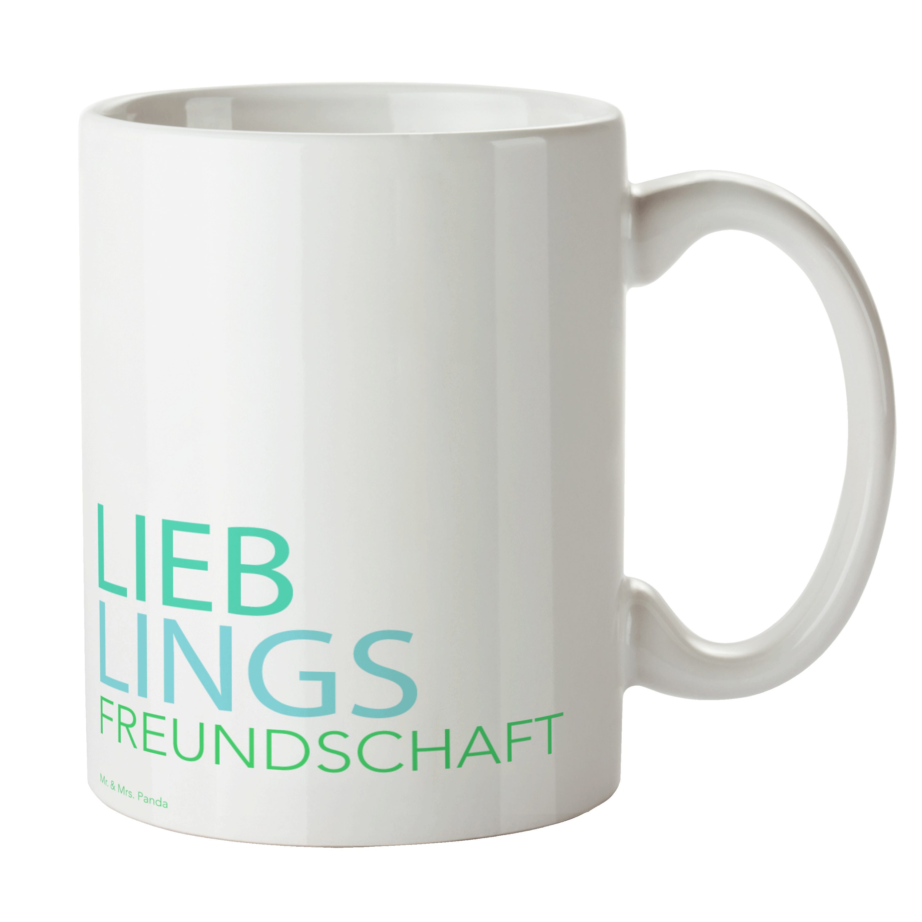 Mr. & Mrs. Panda Tasse »Freundschaft Weiß Geschenk, best friends