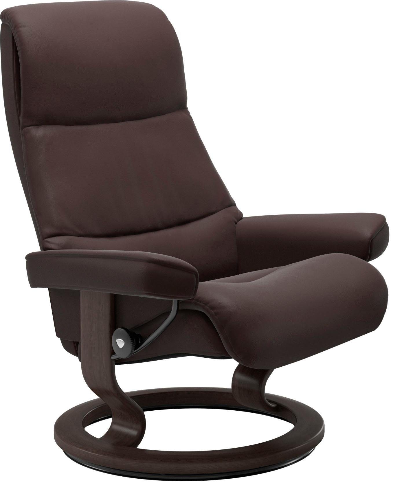 Base, View, Classic Stressless® Größe M,Gestell mit Relaxsessel Wenge