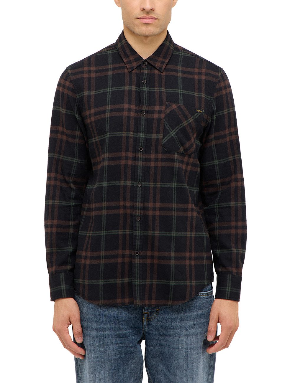 MUSTANG Langarmhemd Herren Style Eastbridge günstig online kaufen