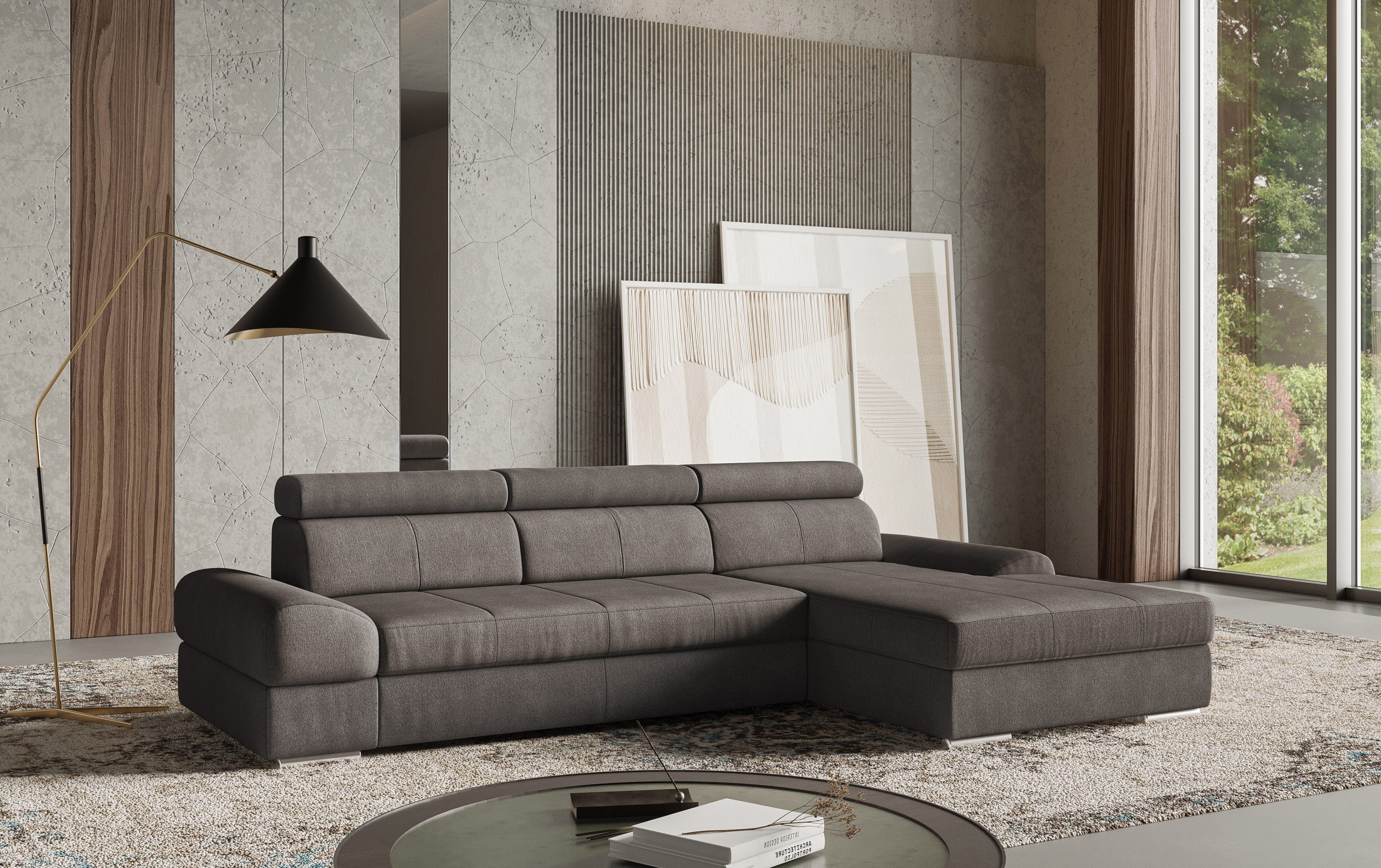 sit&more Ecksofa "Broadway L-Form" inklusive Kopfteilverstellung, wahlweise günstig online kaufen