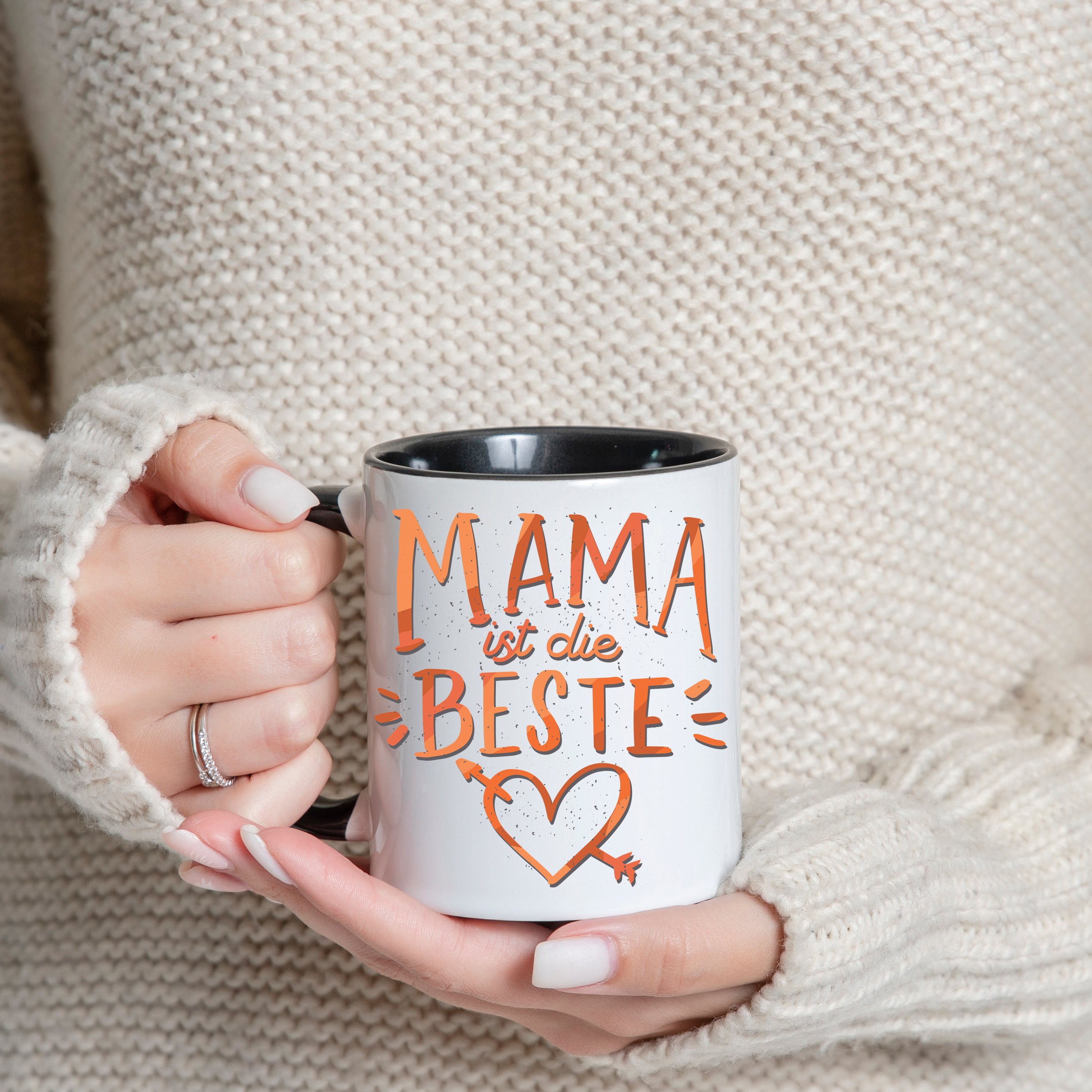 Beste Tasse modischem Print Mama Designz Die mit Keramik, Ist Weiß/Schwarz Youth Geschenk, Kaffeetasse