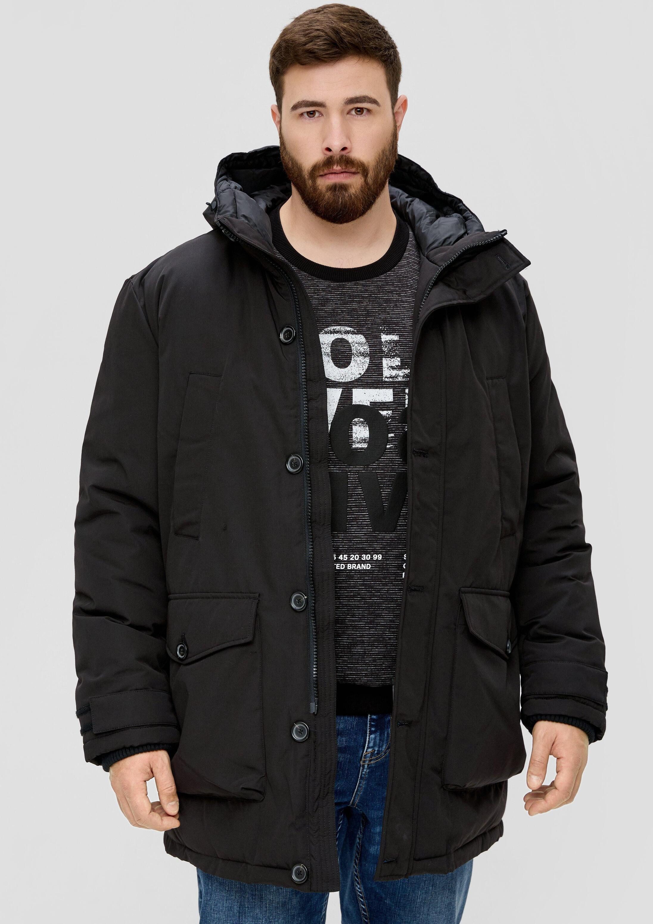 s.Oliver Winterjacke Outdoor-Jacke Wattierter Parka mit vielen Taschen