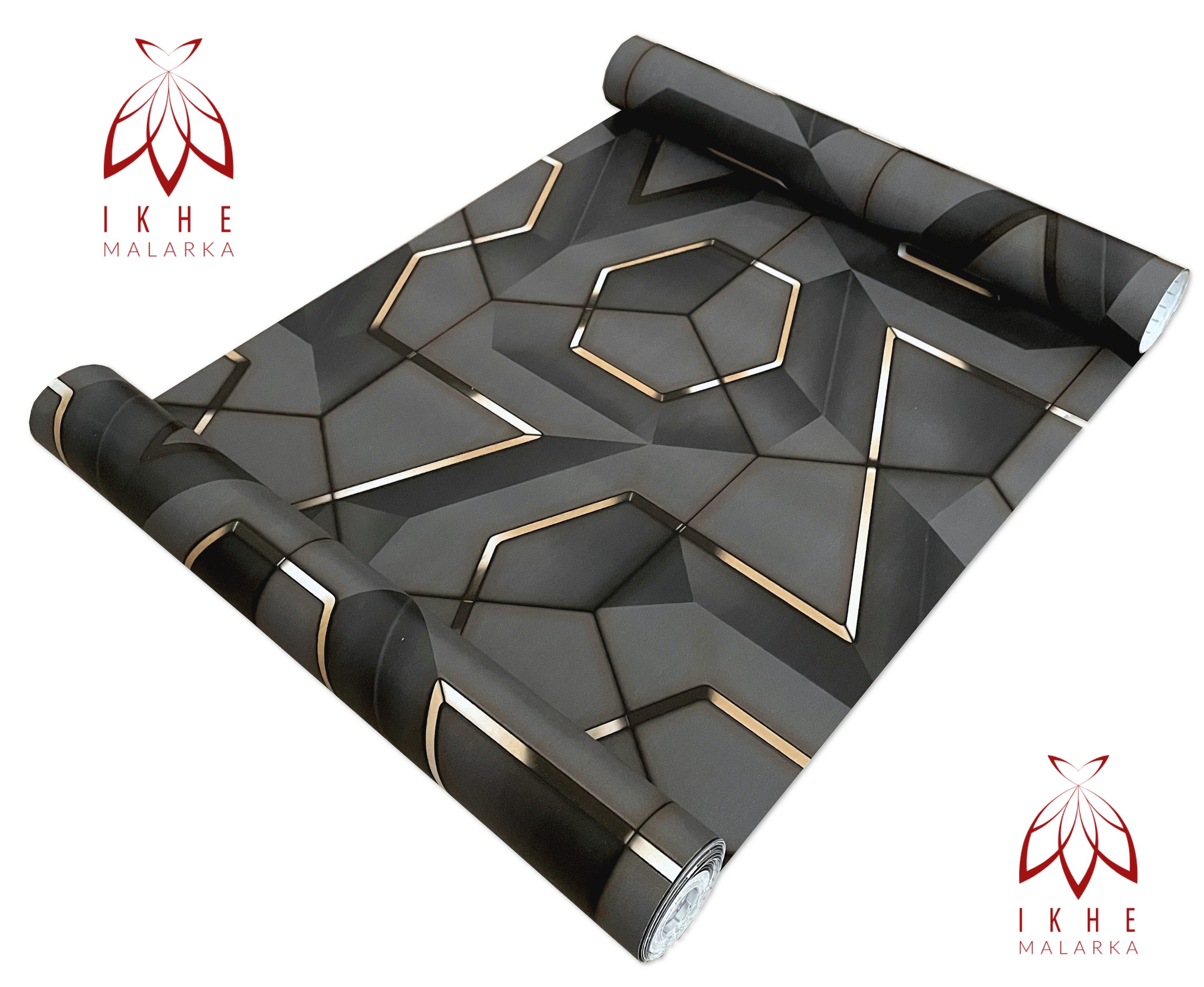 IKHEMalarka 3D-Tapete Selbstklebende PVC Folie Klebefolie, Aufkleber, (4,5m), 0.8mm stark. 1 Role = 4,5m² – Bild 4 von 5