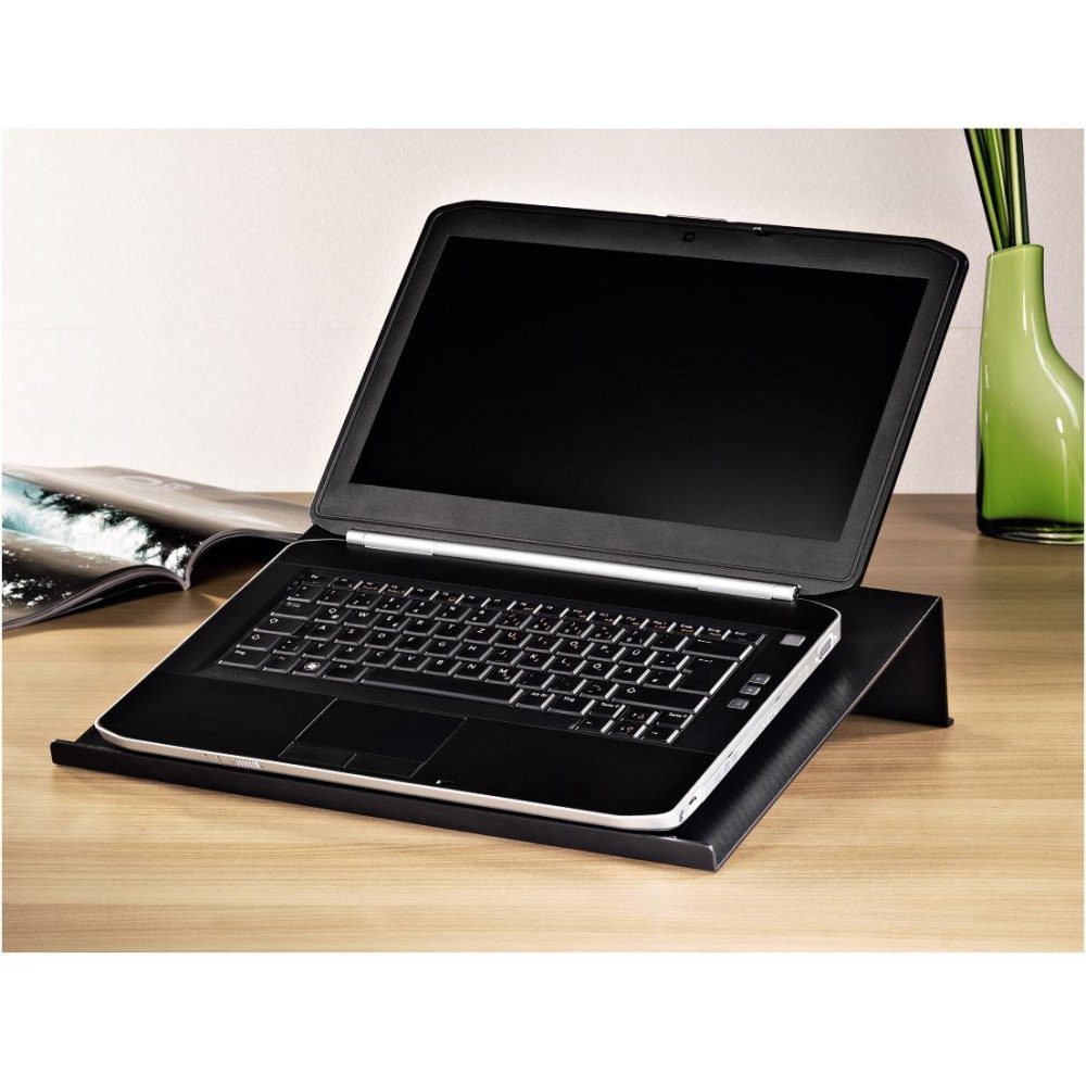 Hama Standfuß Notebook-Stand in - - schwarz Notebookständer Carbonoptik