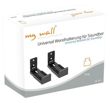 my wall HZ30L Soundbar-Halterung, (Set, 2-teilig, Universal Soundbar Wandhalterung)