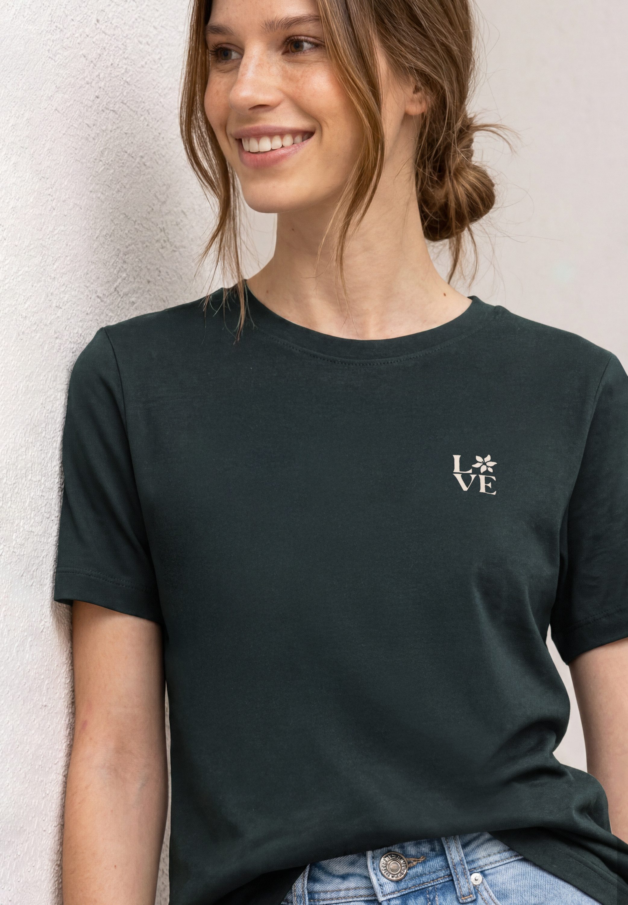 STREET ONE Kurzarmshirt Sommershirt mit Rundhals und Printdetail