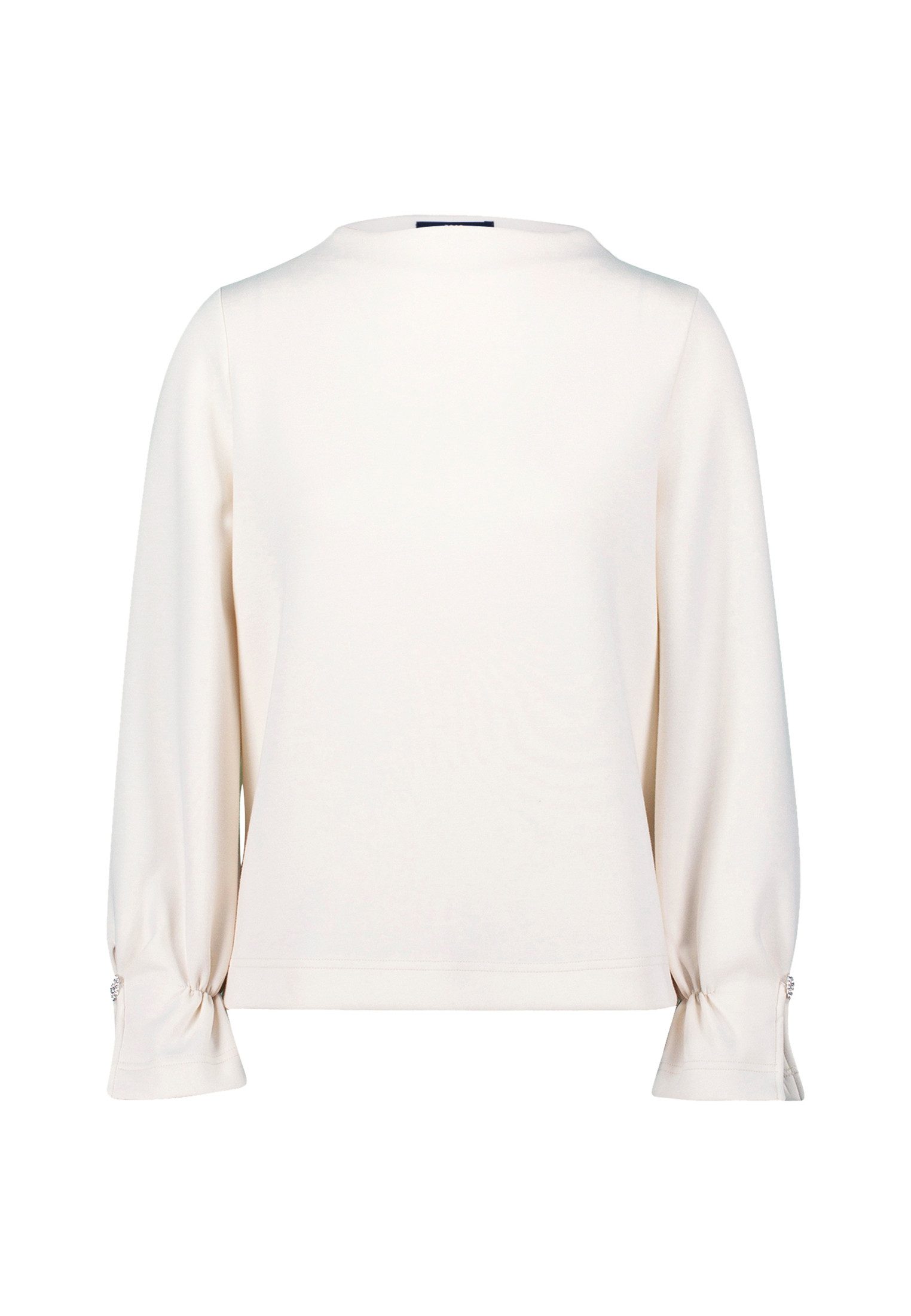 Zero Sweatshirt Damen mit Glitzerknopf Ziersteine
