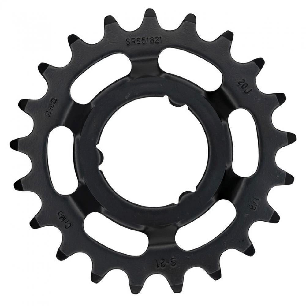 Zahnkranz KMC Ritzel E-Bike 21 Zähne 1/2 x 1/8 Zoll schwarz - langlebiges Antrie