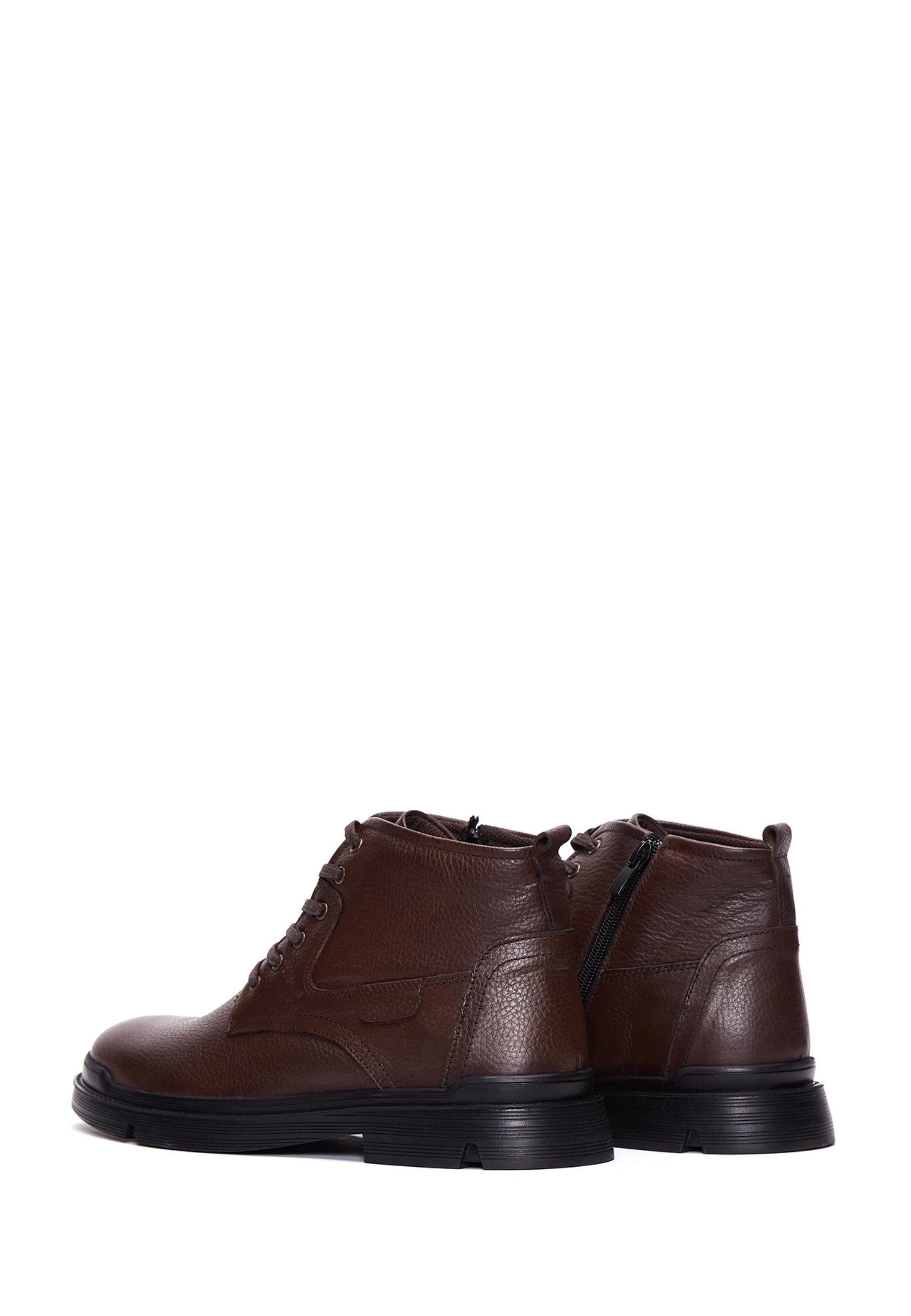 Derimod Stiefeletten aus Leder Ankleboots Schnürsenkel, Textilfutter, Gummisohle