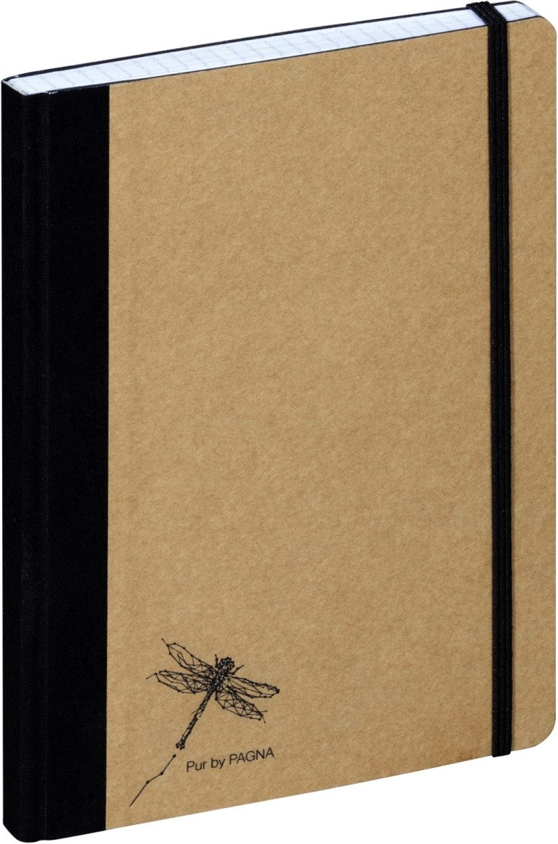 Notizbuch Notizbuch A5 Pur 96 Blatt kariert natur