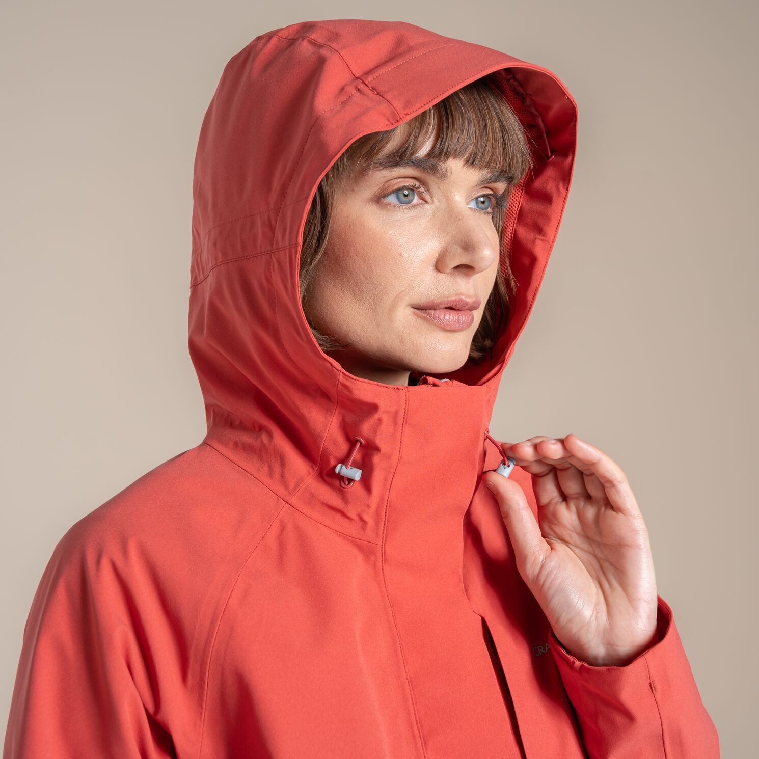 Craghoppers Hardshelljacke Craghoppers - wasserdichte Regenjacke Caldbeck 20.000 WT Mantel, red