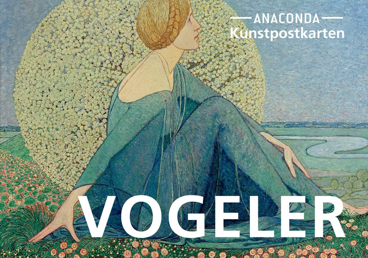 Anaconda Verlag Postkarte Postkarten-Set Heinrich Vogeler: 18 Kunstpostkarten aus hochwertige