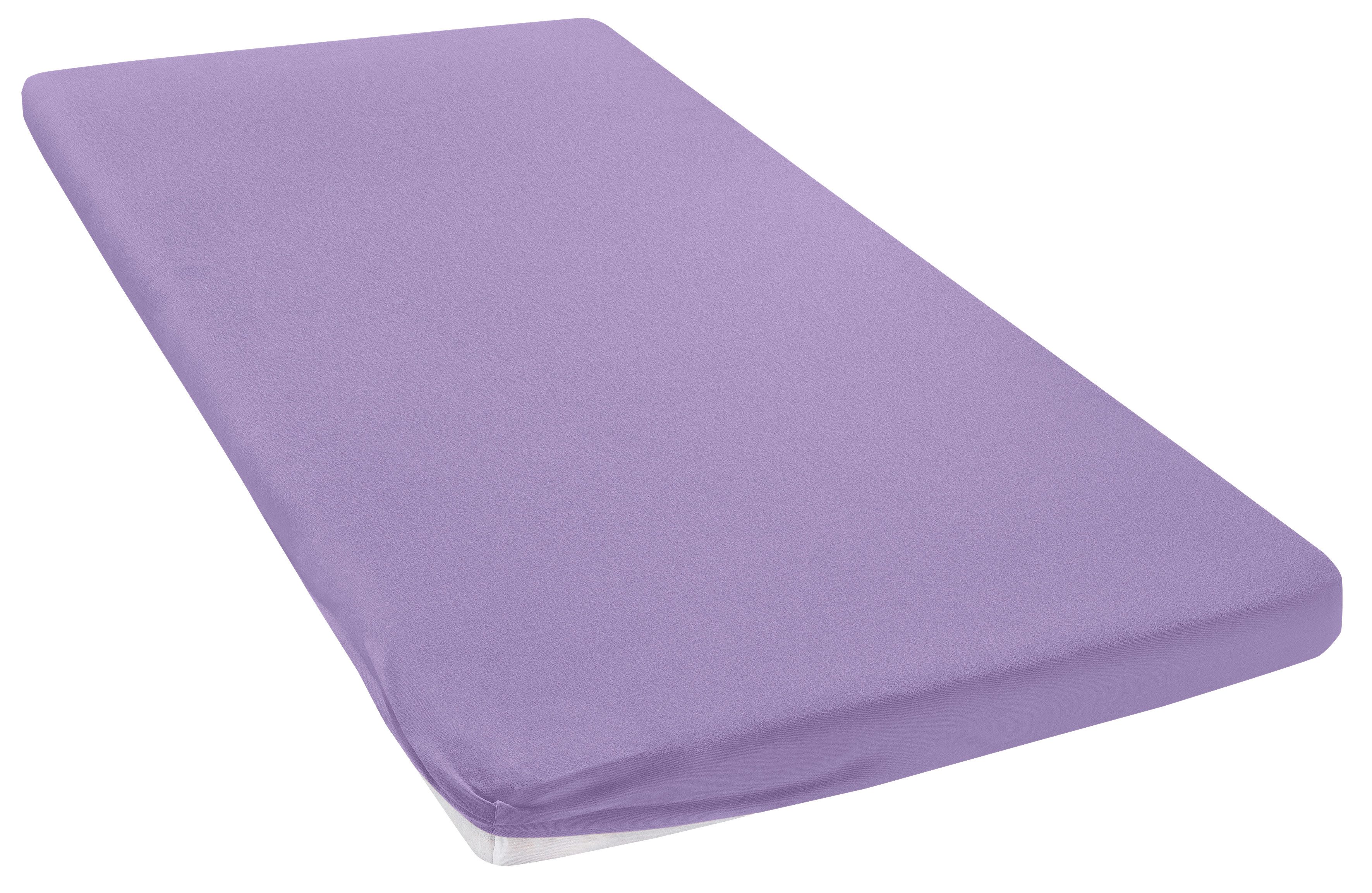 OTTO home Spannbettlaken Topper Basic, in Gr. 90x200, 140x200 oder 180x200 cm, Baumwoll-Jersey, Gummizug: rundum, (1 Stück), Baumwolle, Matratzen bis 8 cm Höhe, Bettlaken, Spannbetttuch, Laken