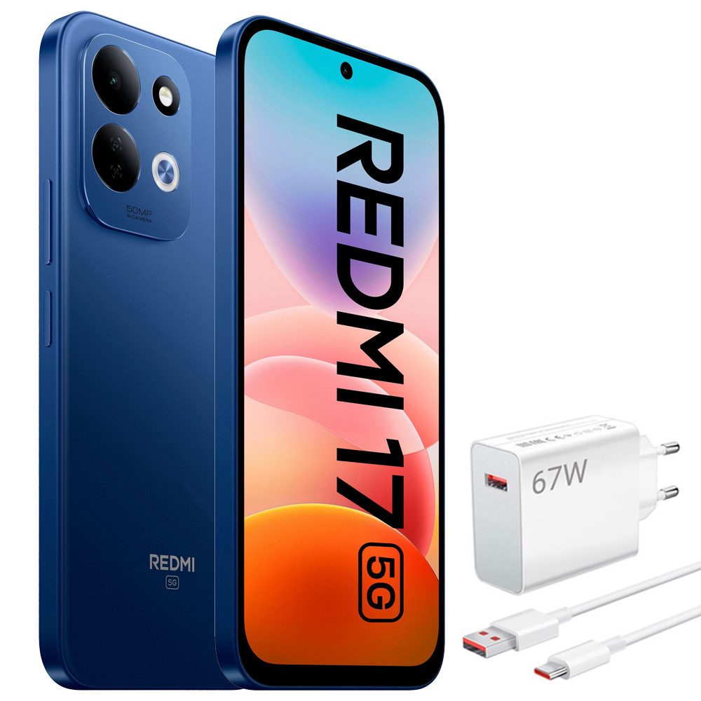 Xiaomi Redmi 17 5G 4+256GB Smartphone & 67W HyperCharge Handy (50 MP Kamera)