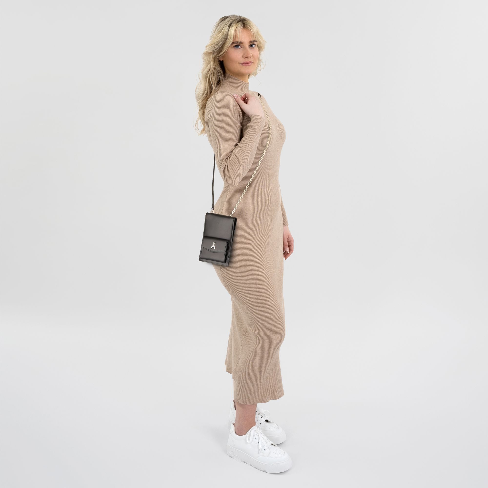 Patrizia Pepe Clutch, Leder günstig online kaufen