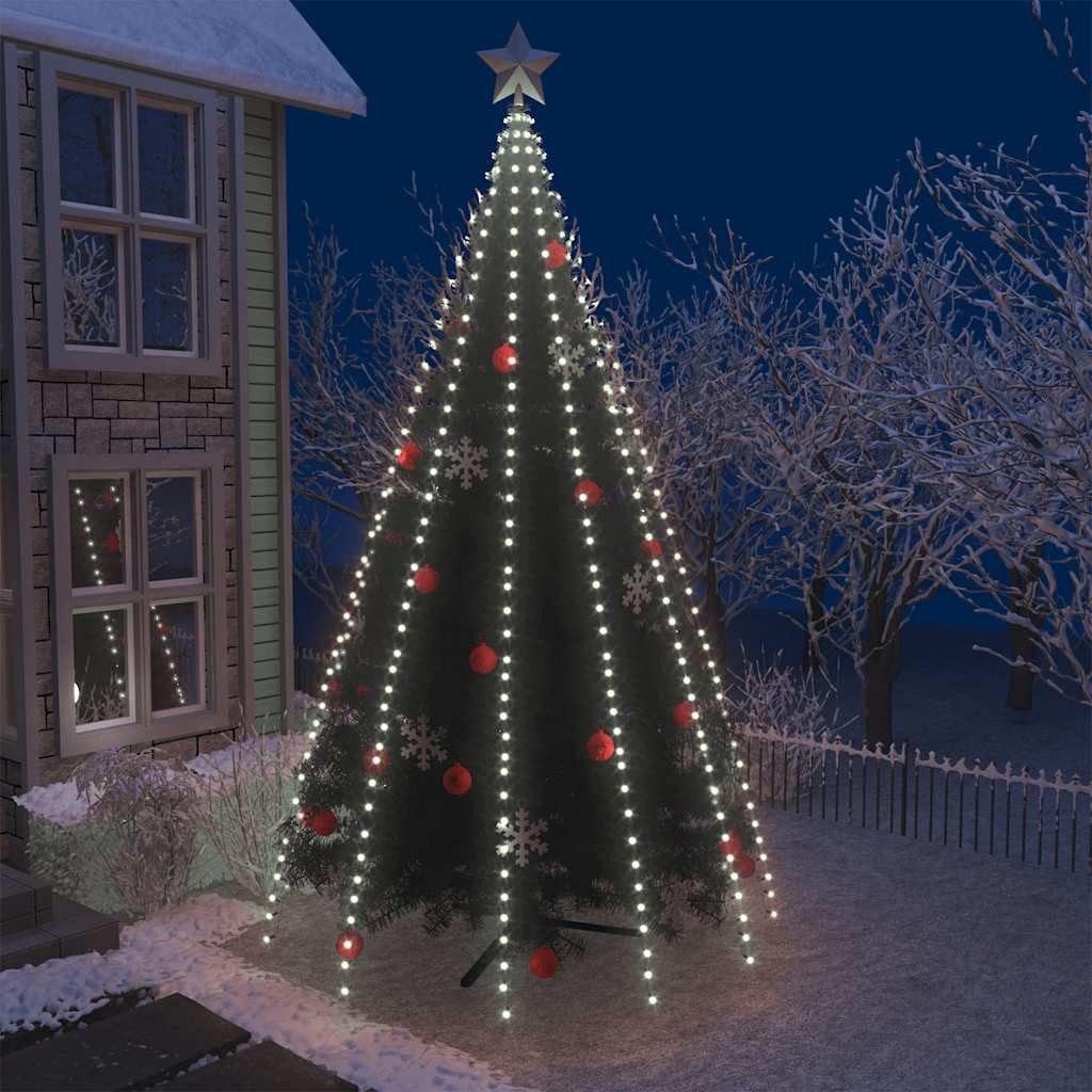 vidaXL Lichterschlauch Weihnachtsbaum-Beleuchtung 500 LEDs Kaltweiß 500 cm