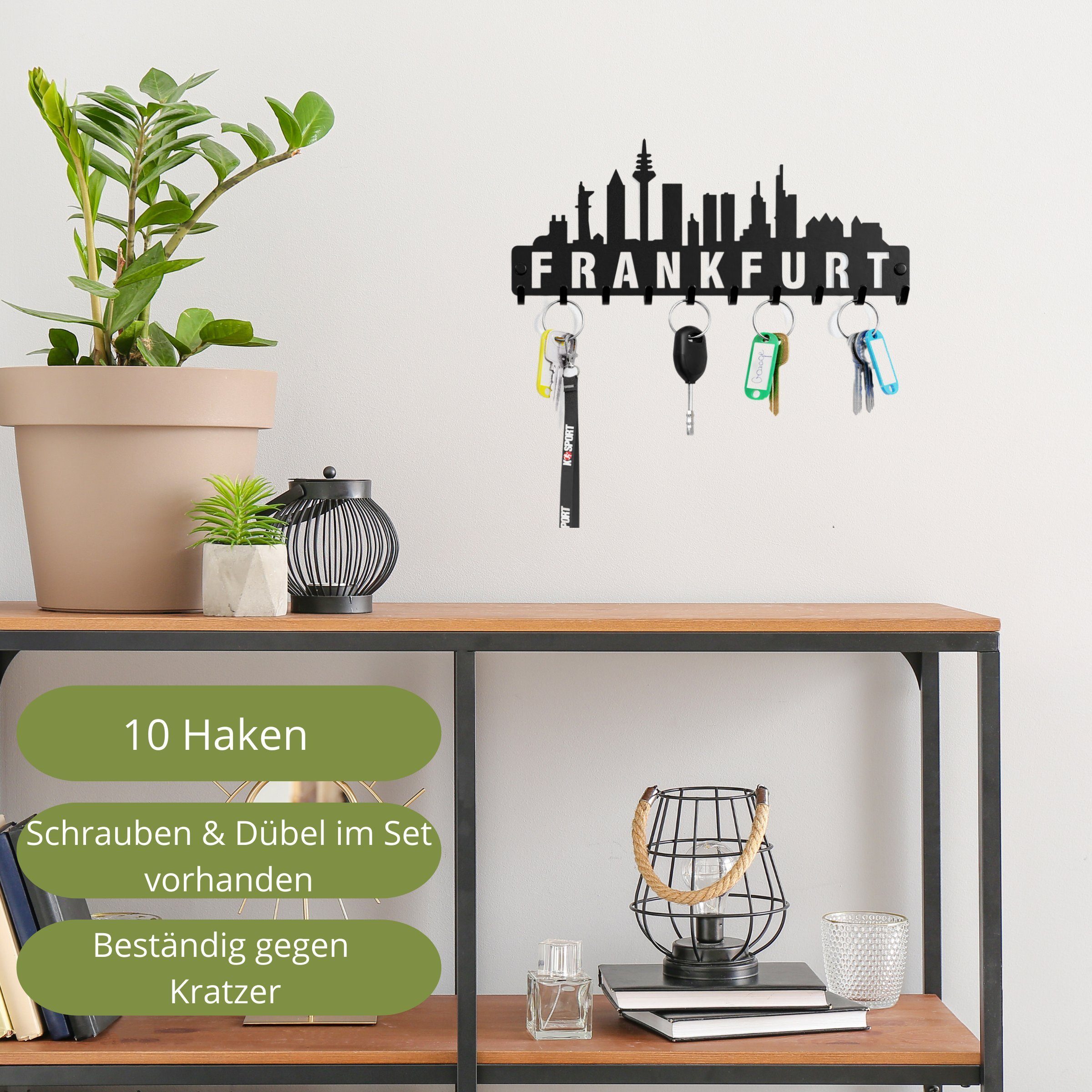 NOGGI - Home Decor Masters Schlüsselleiste Schlüsselbrett "FRANKFURT", (Sch günstig online kaufen