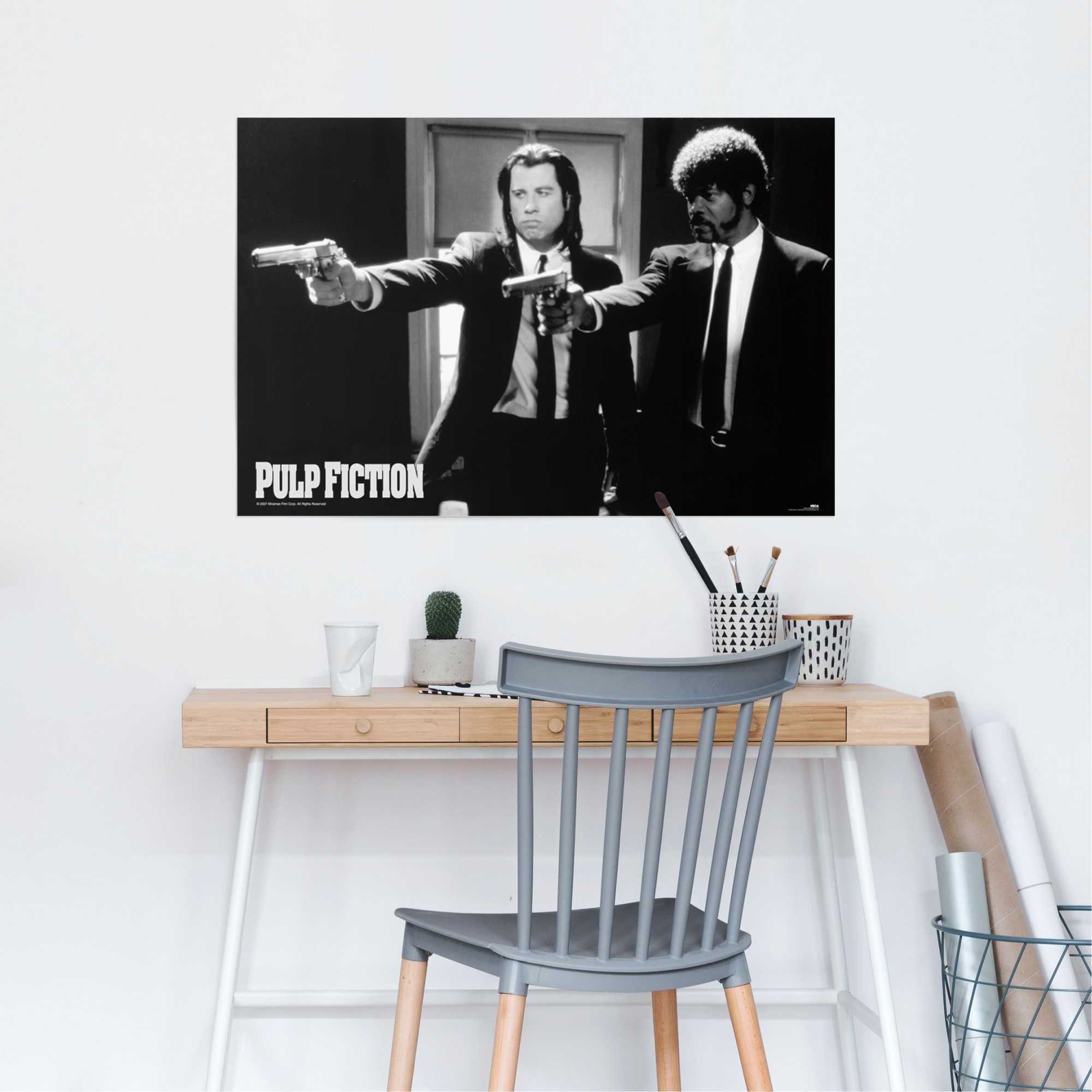 Reinders! Poster Pulp Fiction Schwarz/weiss, St) (1