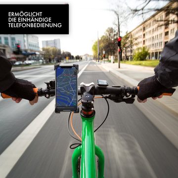 XiRRiX Fahrradhalterung Handy - universal Fahrrad Halterung für Smartphone Handy-Halterung, (4,7 - 7 Zoll (11,9 - 17,8 cm)