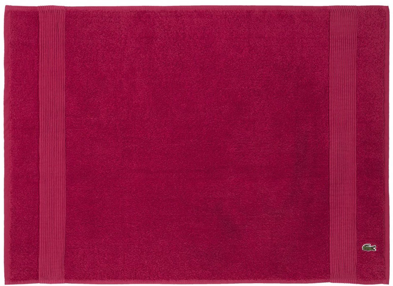 Lacoste Badematte LLECROCO, Höhe 3 mm, schnell trocknend, Baumwolle, mit Label-Applikationen