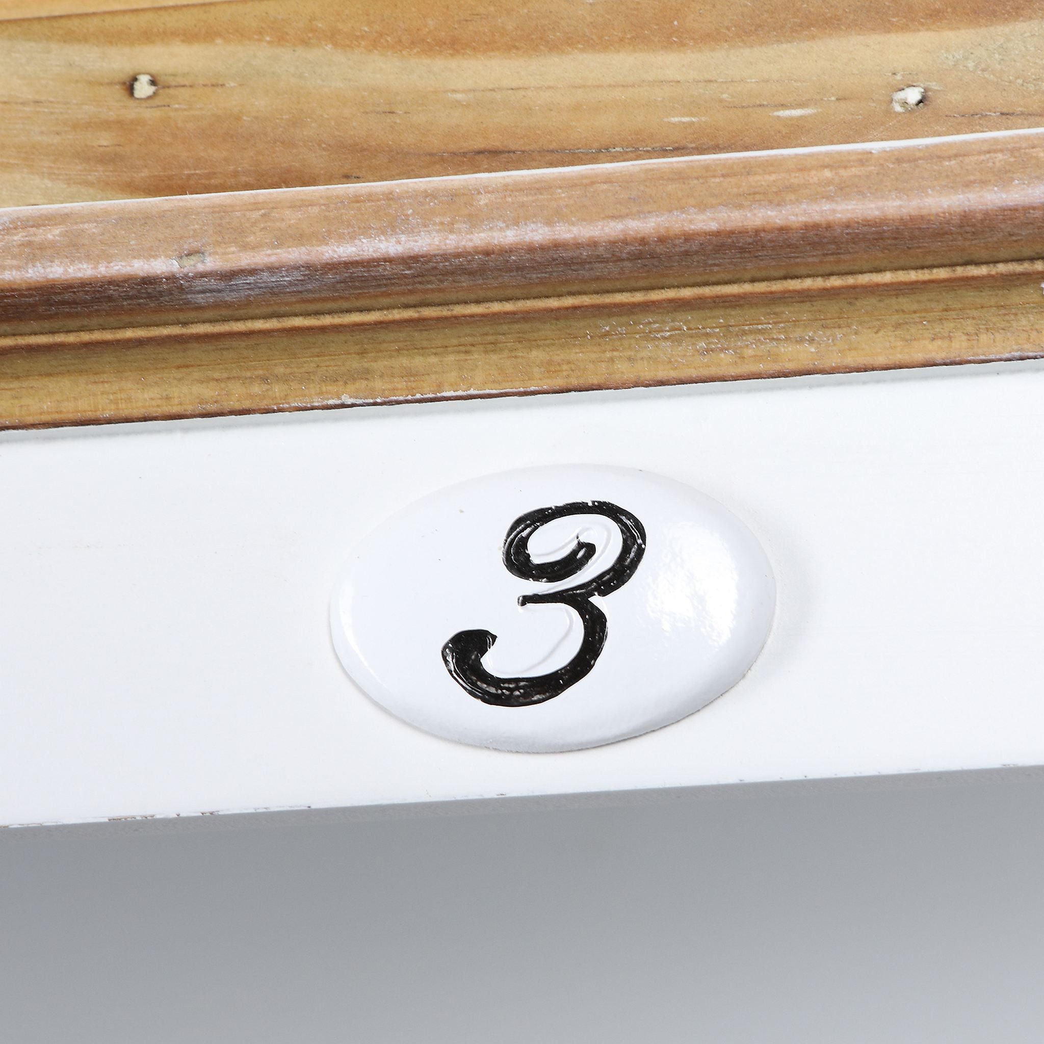 Home4Living Wandgarderobe Wandregal Italy Weiß Kleiderhaken Ablage Board Regal