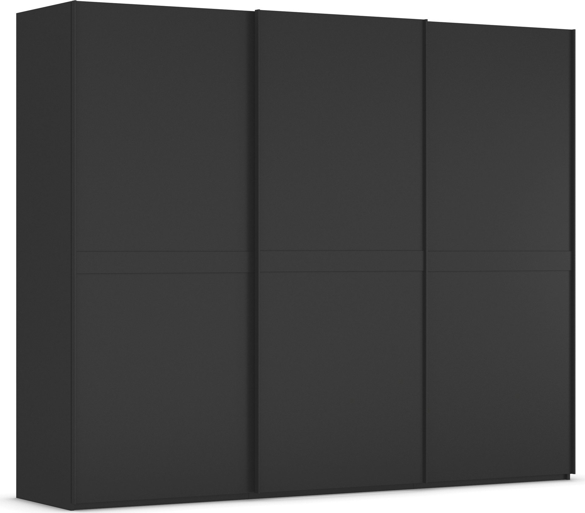 rauch Schwebetürenschrank Kleiderschrank Schrank Garderobe Schlafzimmerschrank SCALE-LINE edle Optik mit Bauchbinde in Korpusfarbe Dekorfront MADE IN GERMANY