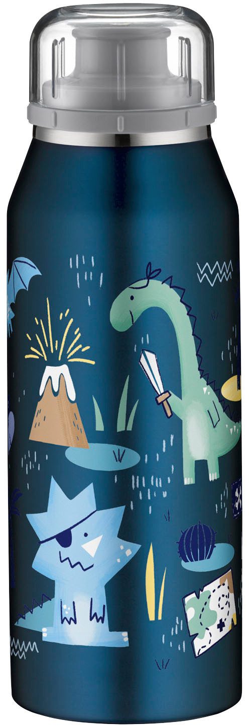 Alfi Isolierflasche KIDS ISO BOTTLE, Edelstahlkörper, spülmaschinenfest, 12h heiß & 24h kalt, Trinköffnung mit konsistentem Trinkfluss