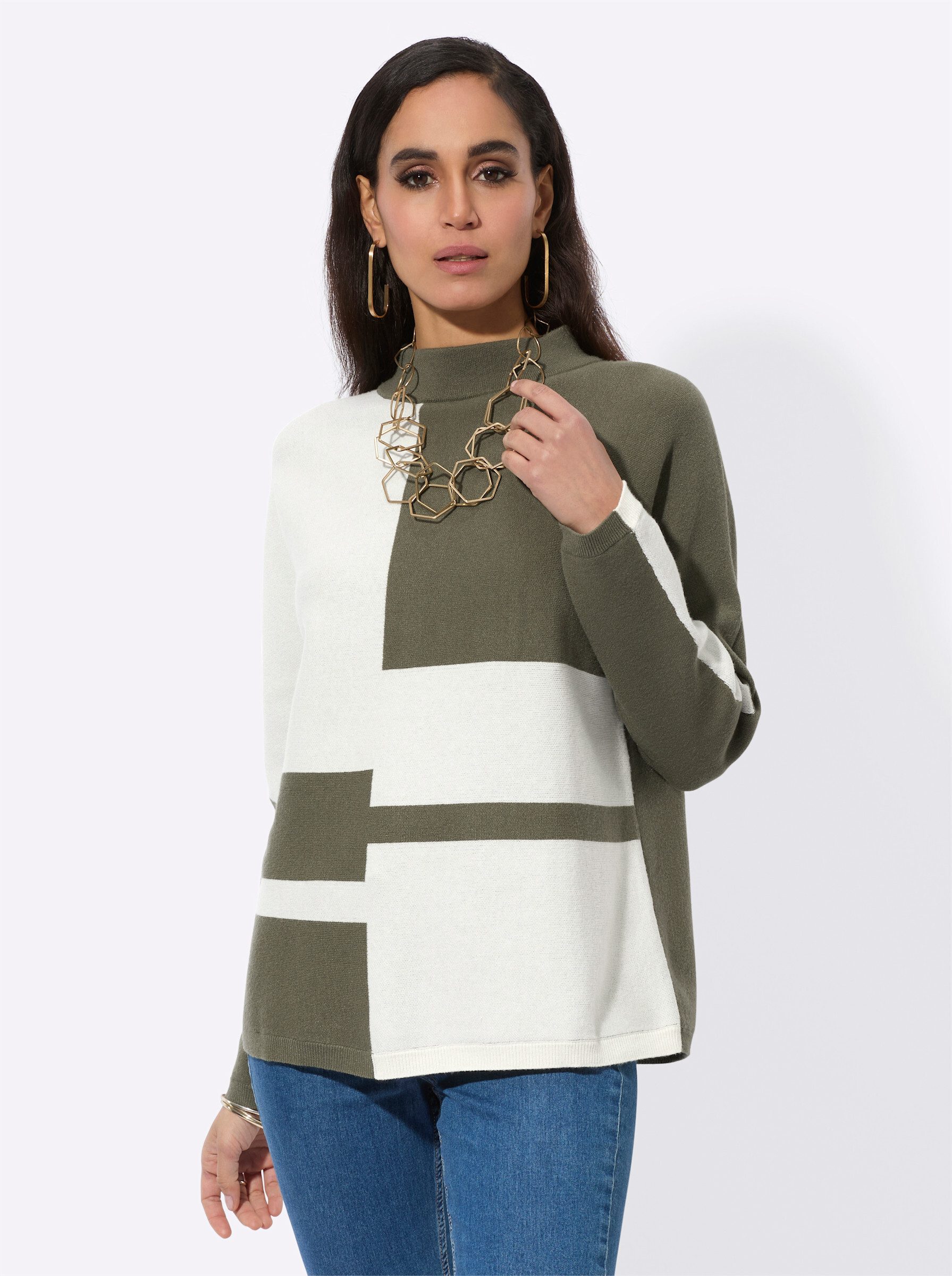 Strickpullover Jacquard-Pullover