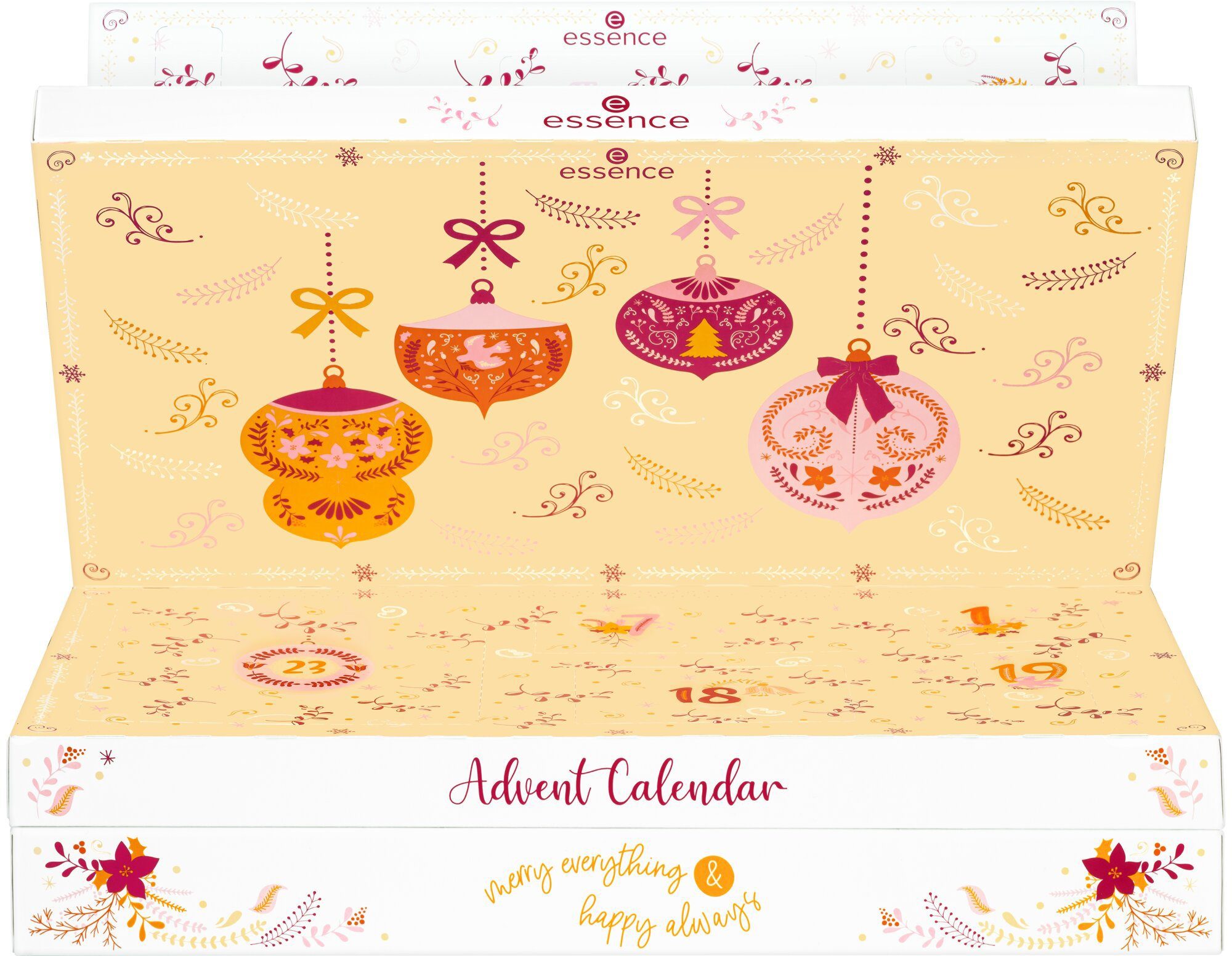 Essence Adventskalender Advent Calendar merry everything & happy always (Set, 24-tlg) | Adventskalender für Frauen