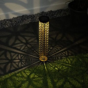 etc-shop LED Solarleuchte, LED-Leuchtmittel fest verbaut, Warmweiß, Gartendeko Orientalische Solarlampen für Außen Outdoor Balkon Deko