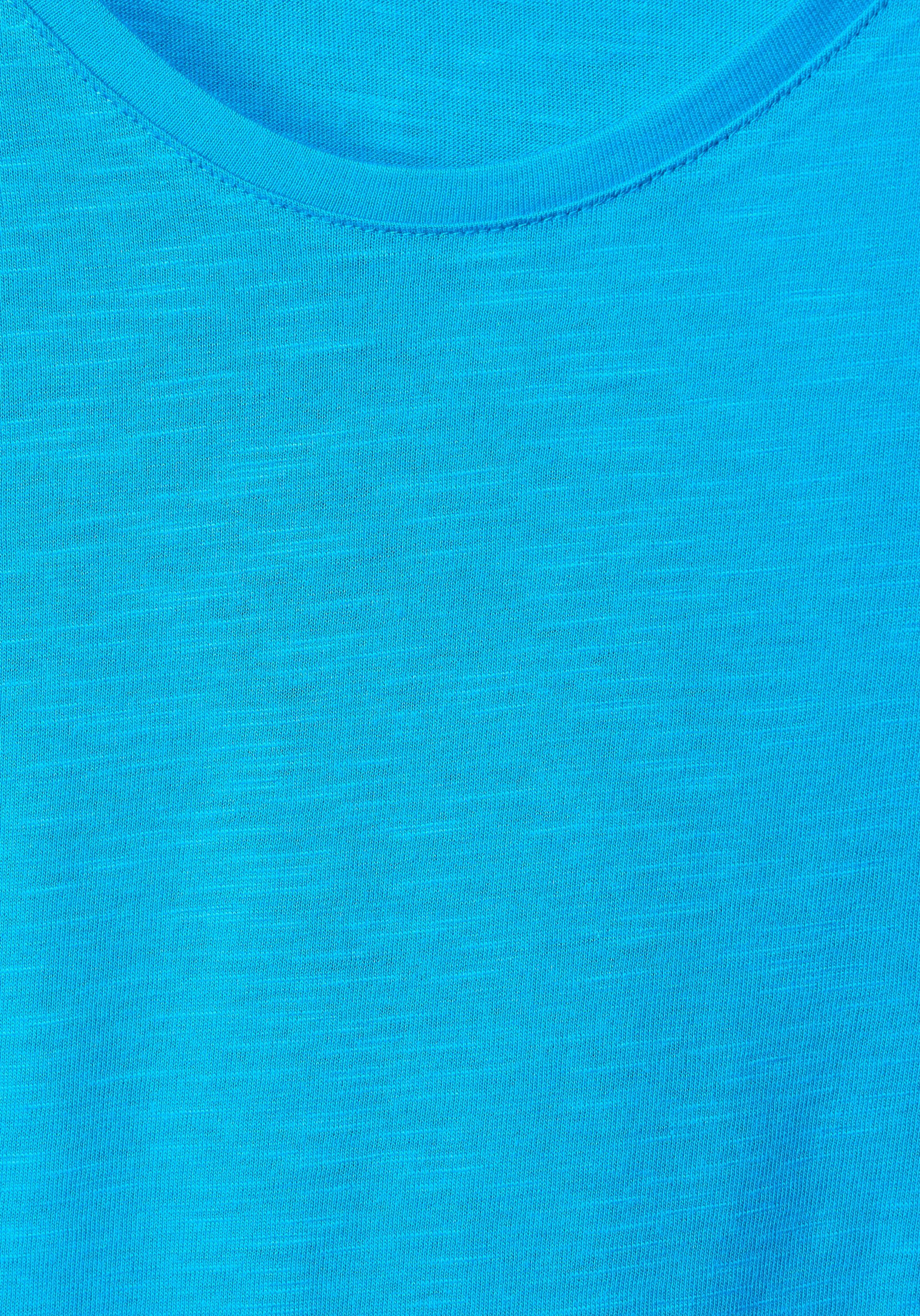 ONE mit STREET blau T-Shirt Gerda Rundhalsausschnitt Style