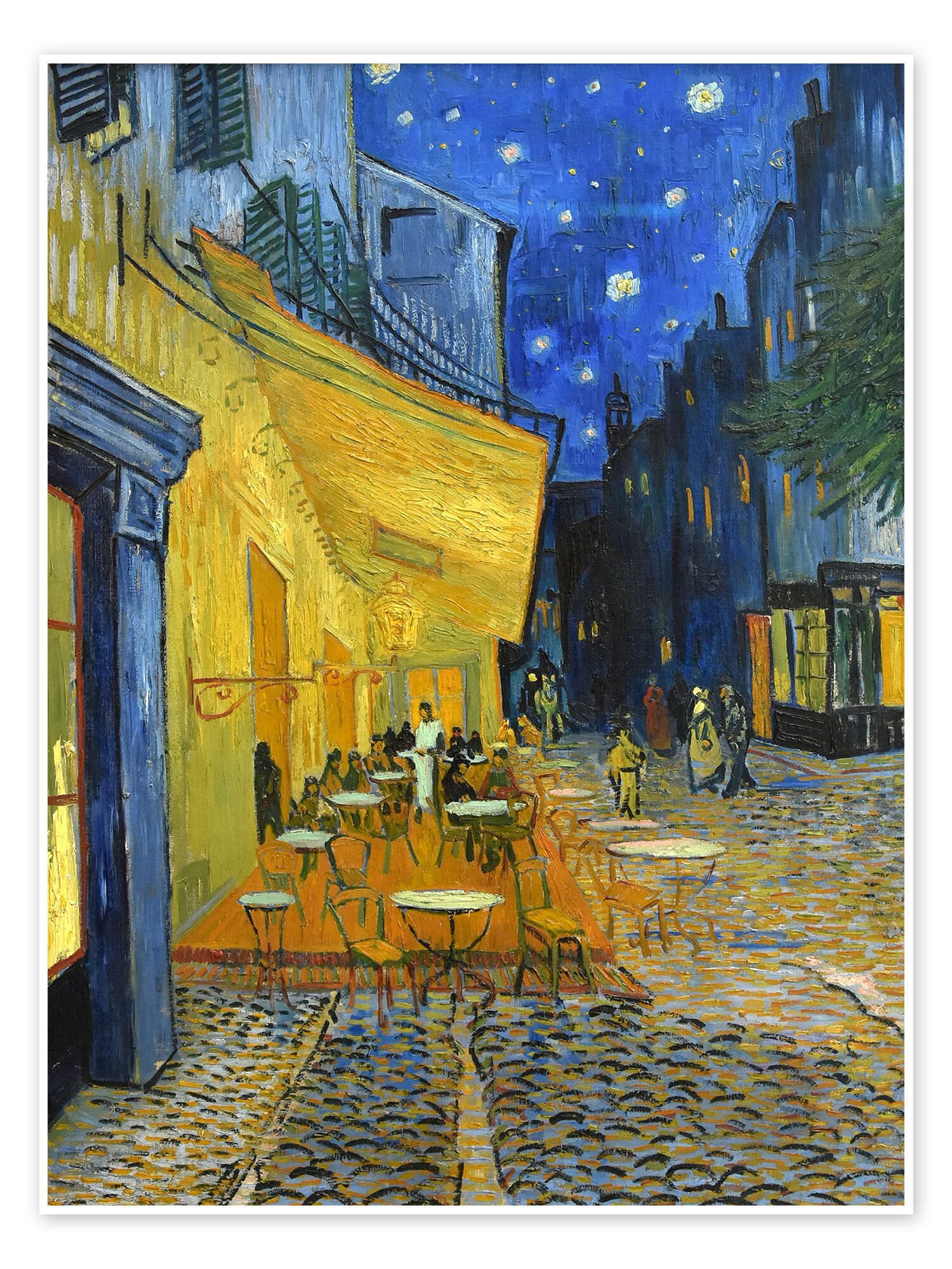 Posterlounge Wandbild Caféterrasse am Abend, Vincent van Gogh, erhältlich als Poster, Leinwandbild, Wandsticker oder Acrylglasbild