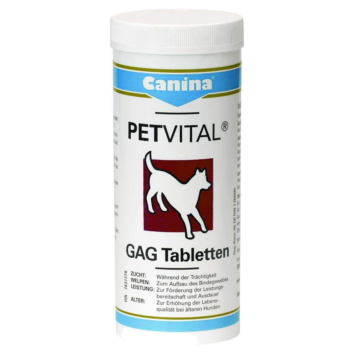 Canina PETVITAL GAG Tabletten 90 g, Nahrungsergänzungsmittel für: Hund