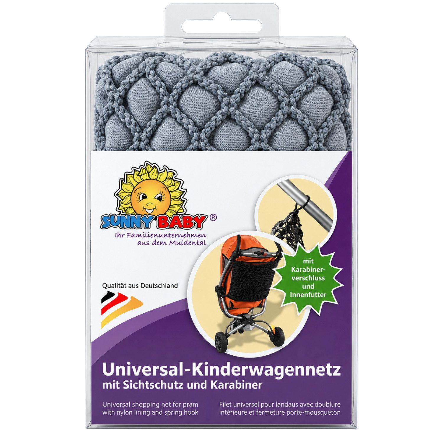 sunnybaby Kinderwagen-Tasche Universalnetz für Kinderwagen universeller Ankerverschluss