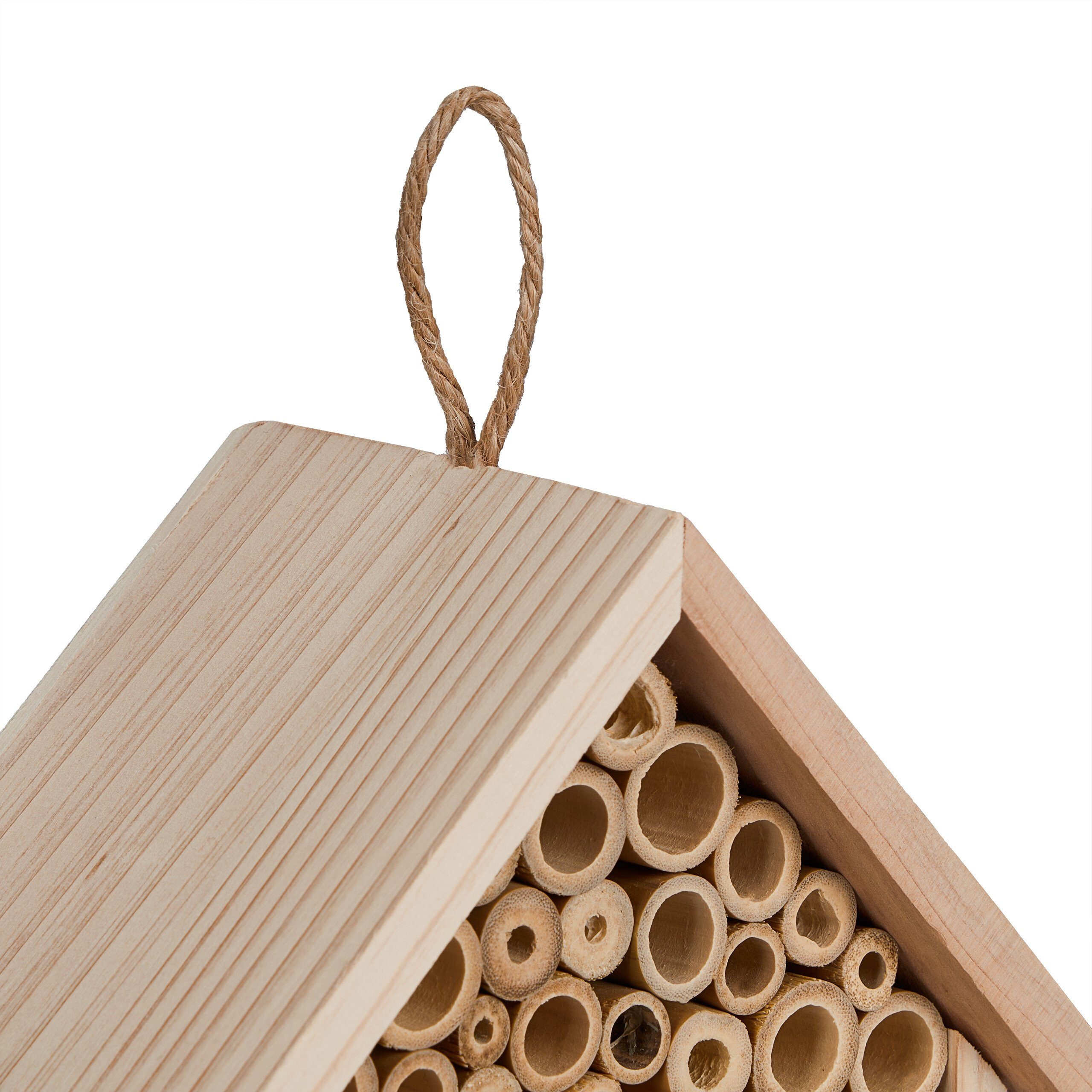 Bienenhotel Insektenhotel unbehandeltem aus relaxdays Holz