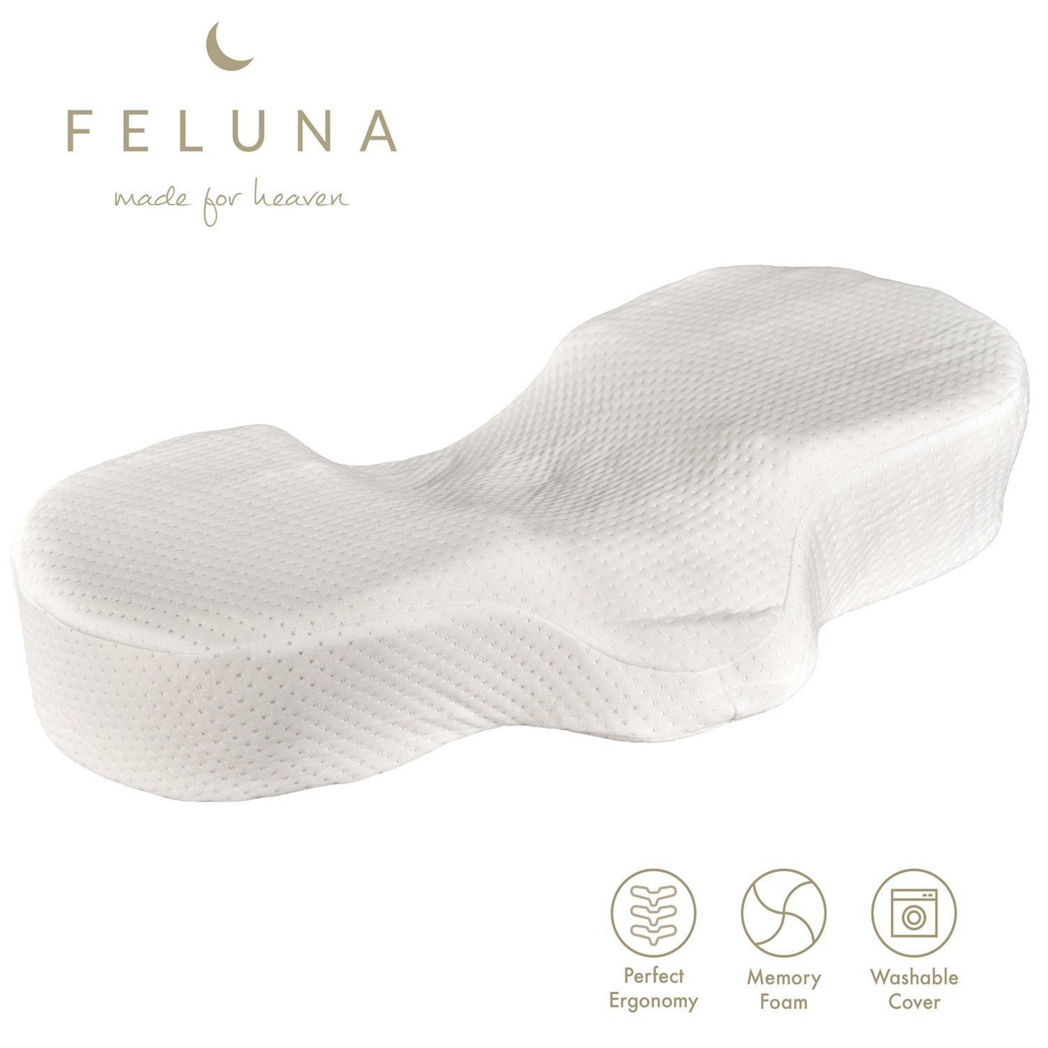 Goods+Gadgets Rückenkissen Orthopädisches Seitenschläferkissen Nackenstützk günstig online kaufen