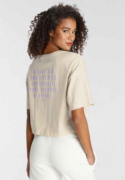 LASCANA Oversize-Shirt mit Schriftzug auf dem Rücken