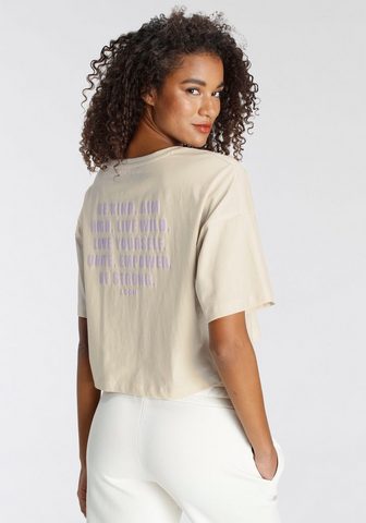 LASCANA Oversize-Shirt su Schriftzug ant dem R...