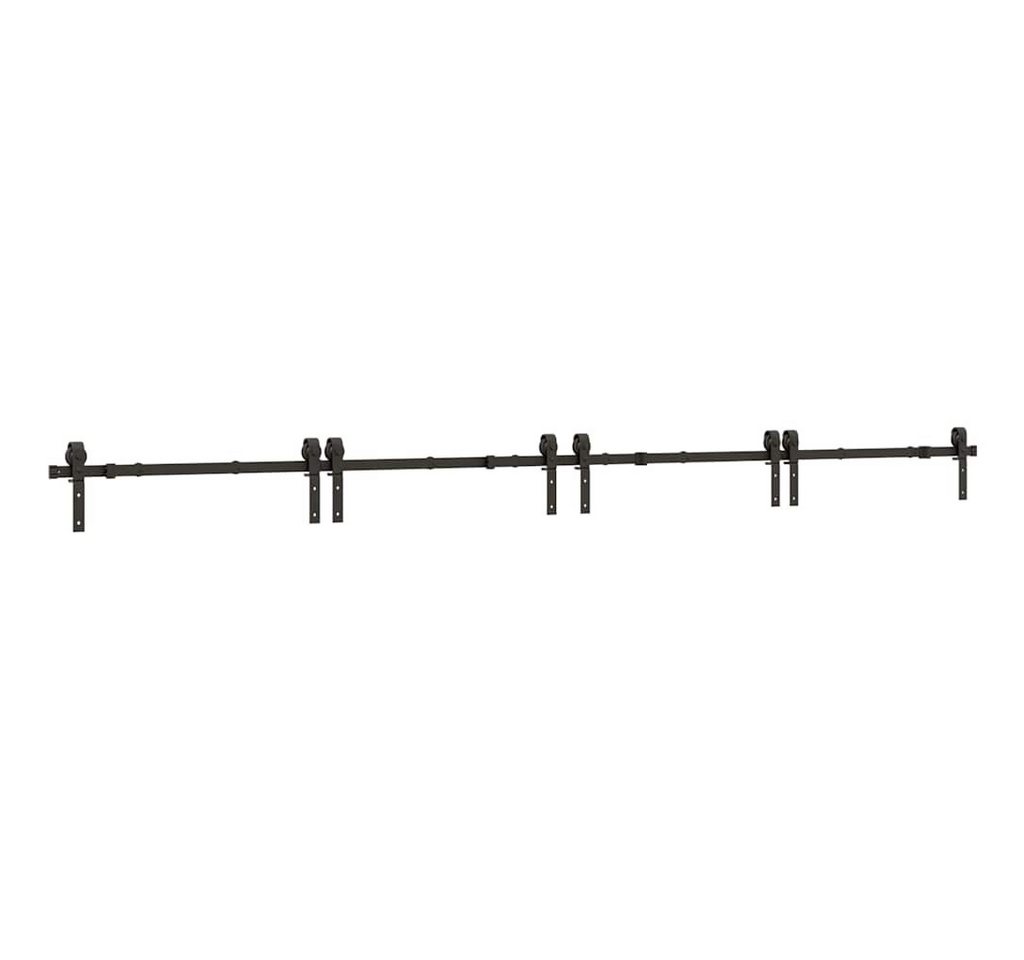 Thumbnail - vidaXL Türbeschlag, Schiebetürbeschlag-Set 400 cm Stahl Schwarz