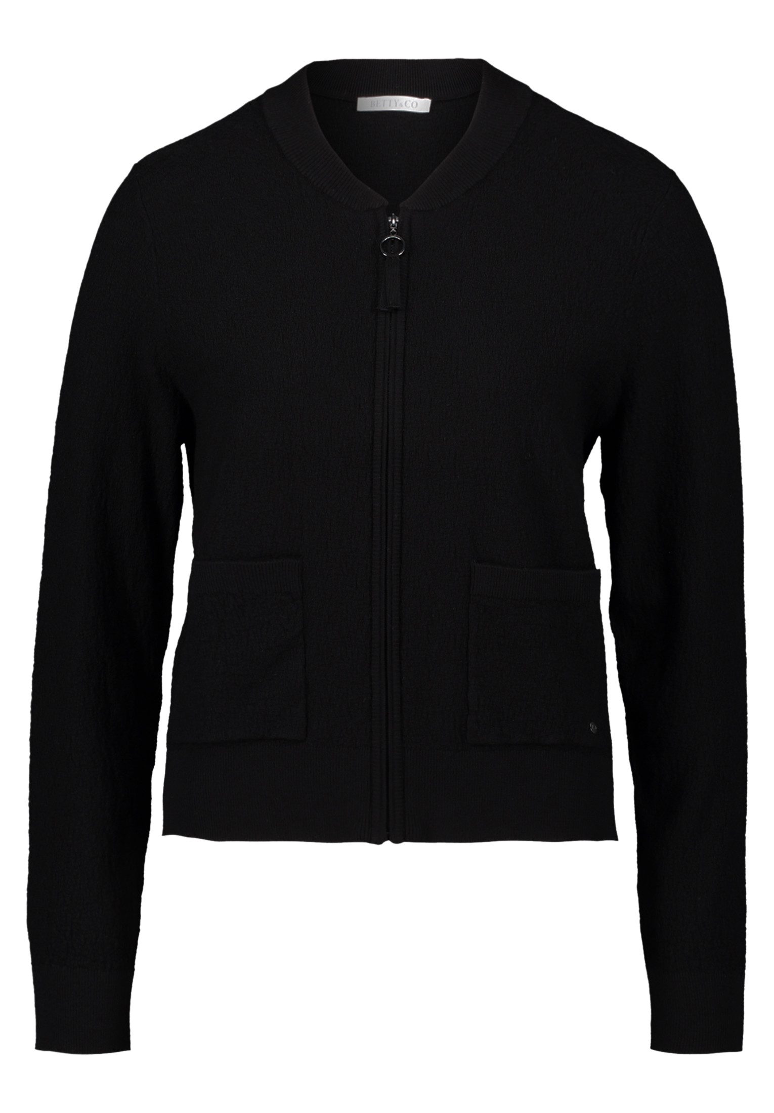 Strickjacke Betty & Co Strick-Cardigan mit Reißverschluss